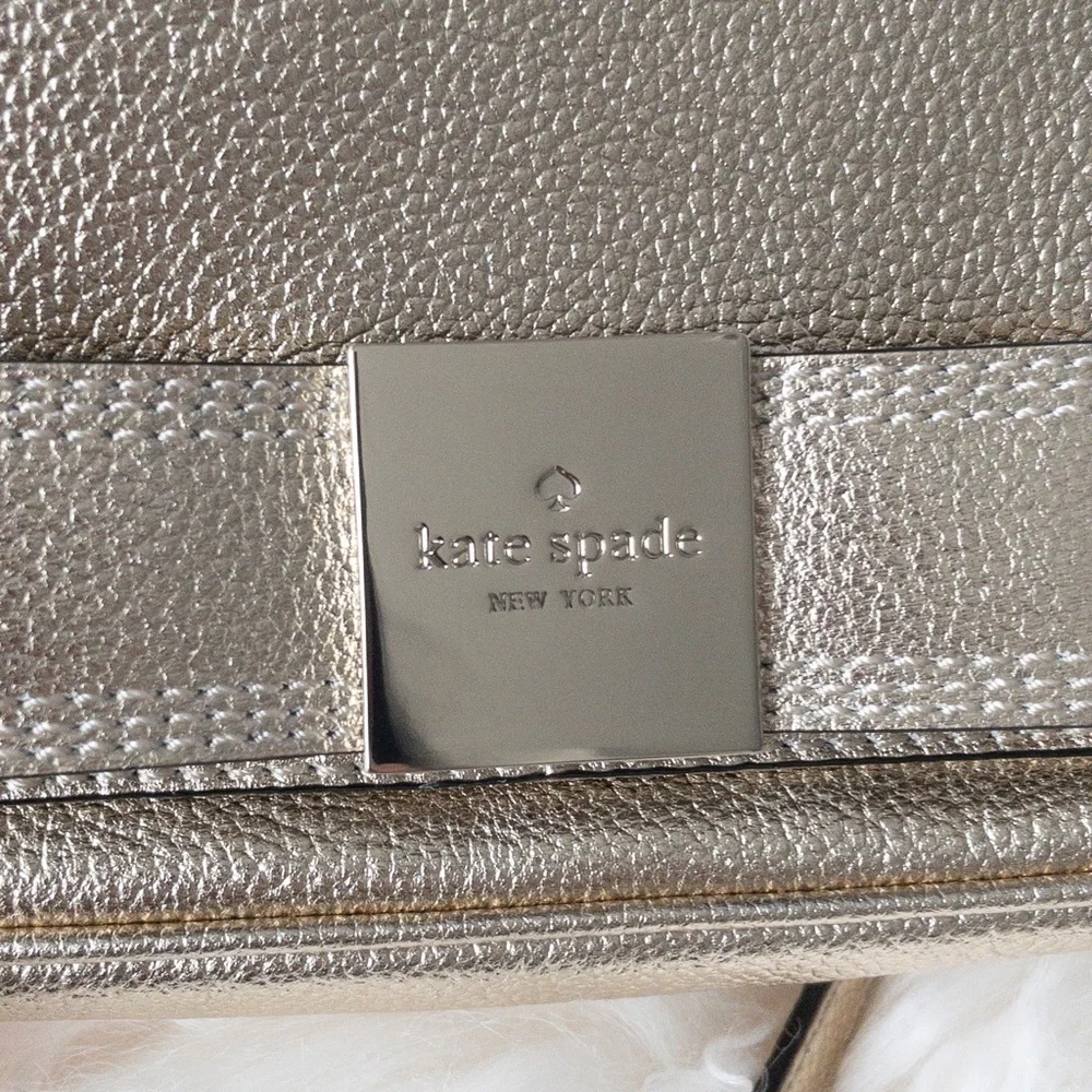 Kate Spade New York Gold Primrose Hill Bow Kaelin Leather Crossbody Bag, NWOT - Picture 6 of 7